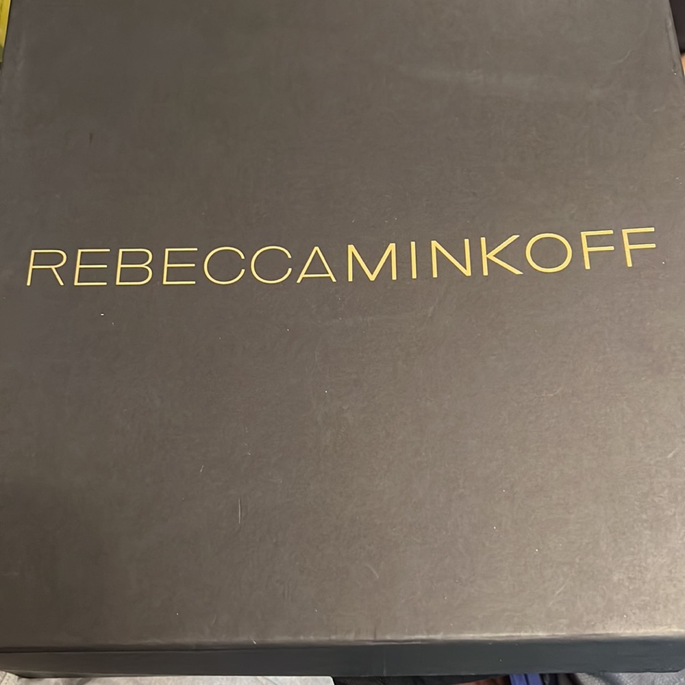 NWT Rebecca Minkoff Bojana Black Floral Kid Suede Embroidery Size 8 - Picture 9 of 10